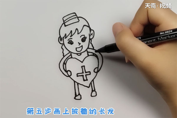 护士简笔画