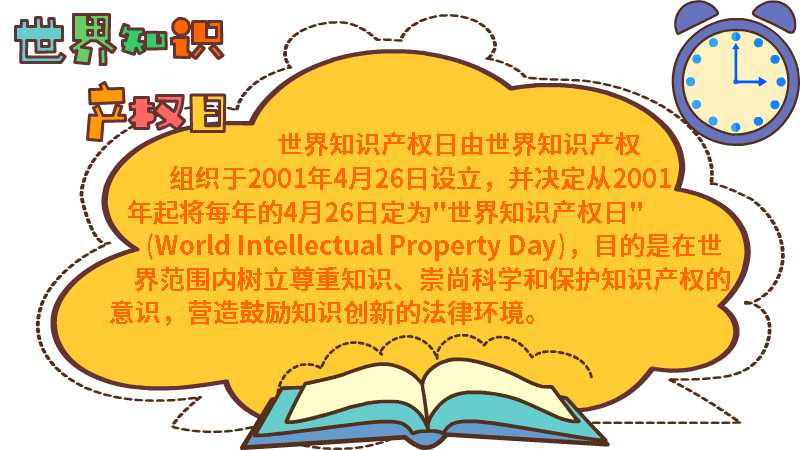 世界知识产权日手抄报内容