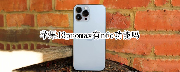 苹果13promax有nfc功能吗 苹果12promax有nfc功能吗