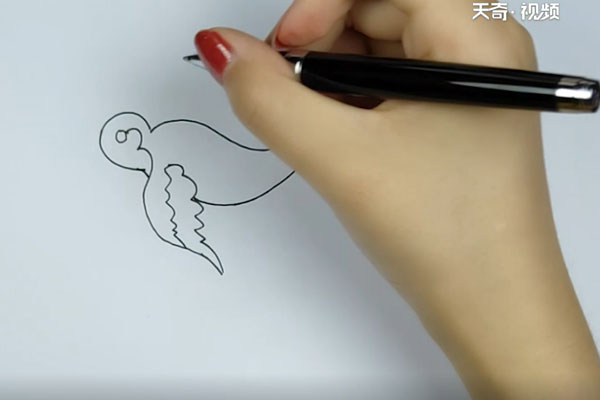 燕子简笔画