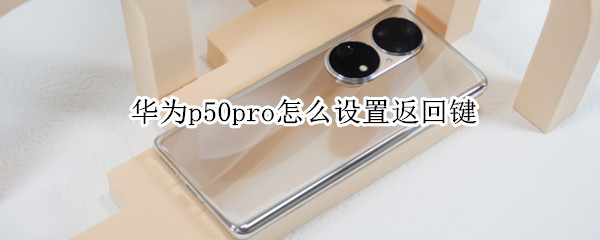 华为p50pro怎么设置返回键 华为p50pro+的返回键怎么设置