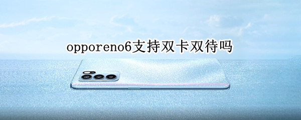 opporeno6支持双卡双待吗（opporeno6pro+支持双卡双待吗）