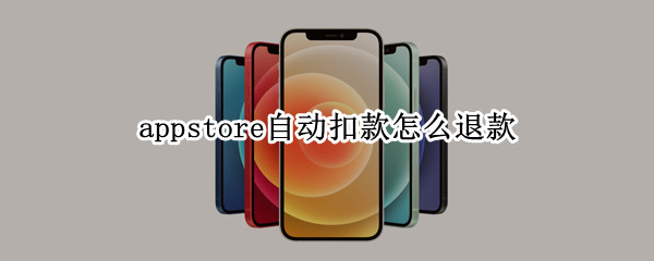 appstore自动扣款怎么退款（appstore 自动扣款的商品怎么退款）