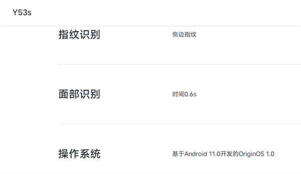 vivoy53s有面部识别吗