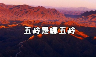 五岭分别是指哪五岭啊（五岭是哪五岭?）