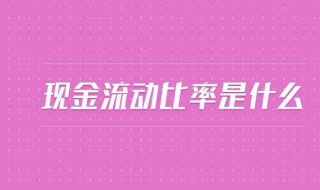 净现金流动比率是什么（净现金流动比率是什么意思）