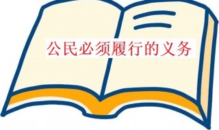 我国公民必须履行哪些义务 我国公民必须履行宪法规定的什么?