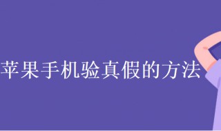 苹果手机验真假的方法（苹果手机如何验真假）