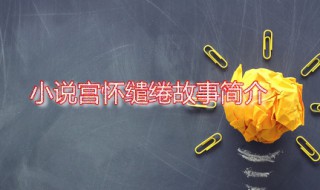 小说宫怀缱绻故事简介 小说宫怀缱绻故事简介免费阅读