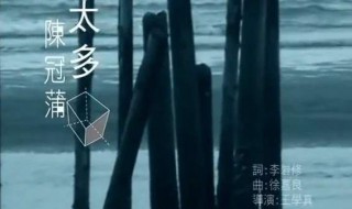 太多是什么电视剧的主题曲（太多是什么电视剧的主题曲名字）