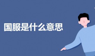 国服是什么意思（王者小国服是什么意思）