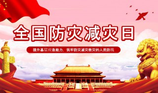 全国防灾减灾日宣传活动建议（防灾减灾日宣传方案）