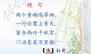 绝句描写的是什么季节（绝句描写的是什么季节的景物）