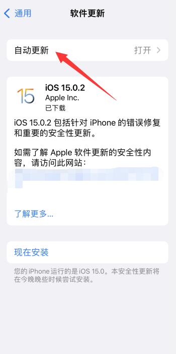 iPhone自动更新怎么关闭