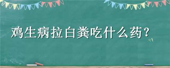 鸡生病拉白粪吃什么药 鸡生病拉白粪吃什么药最好