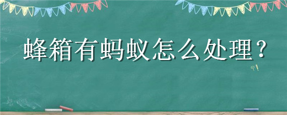 蜂箱有蚂蚁怎么处理 蜂箱有蚂蚁怎么处理最好