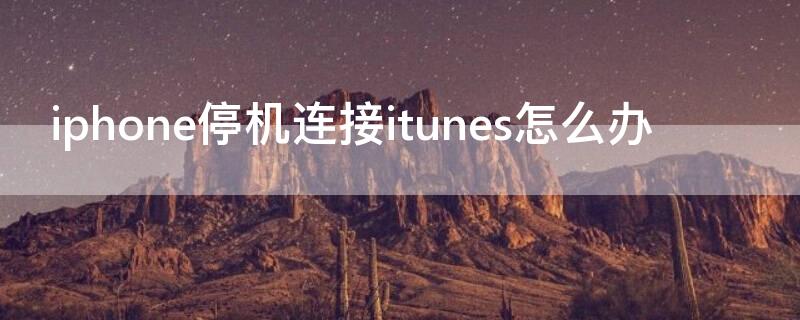 iPhone停机连接itunes怎么办（如果ipone手机停机让你链接itunse怎么办）