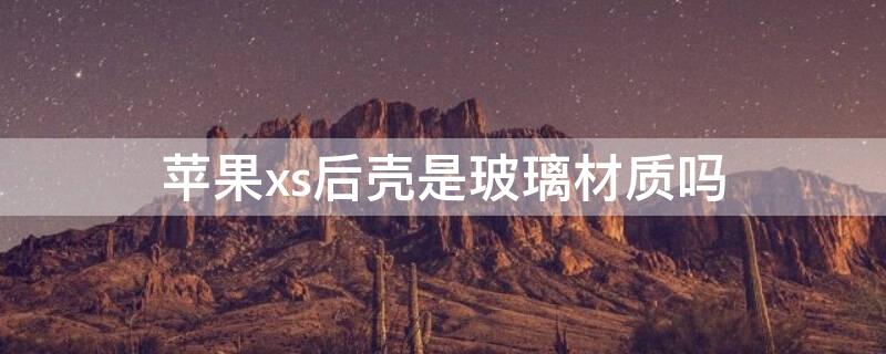 iPhonexs后壳是玻璃材质吗（iphonexs后壳是什么材质）