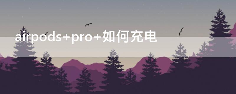 airpods pro 如何充电