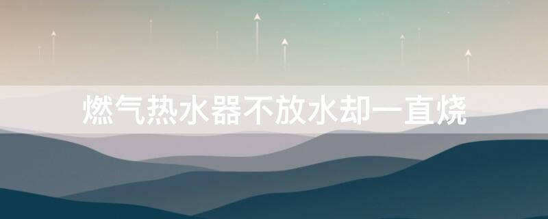 燃气热水器不放水却一直烧（燃气热水器怎么一不放水就不加热了）