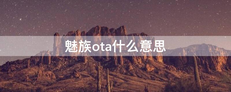 魅族ota什么意思 魅族ogt