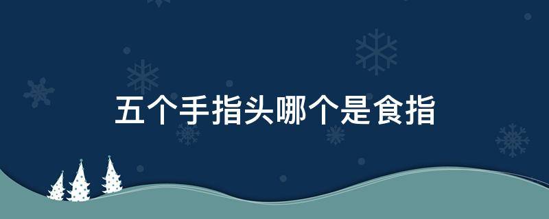 五个手指头哪个是食指 五个手指头哪个是食指哪个是无名指