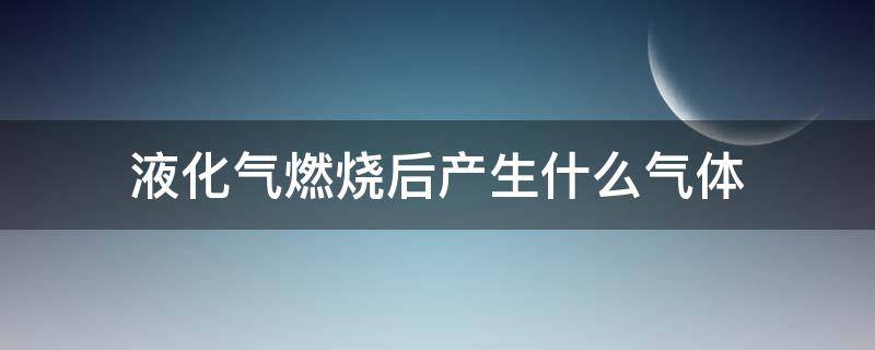 液化气燃烧后产生什么气体 液化气燃烧后产生什么气体对人体有害吗