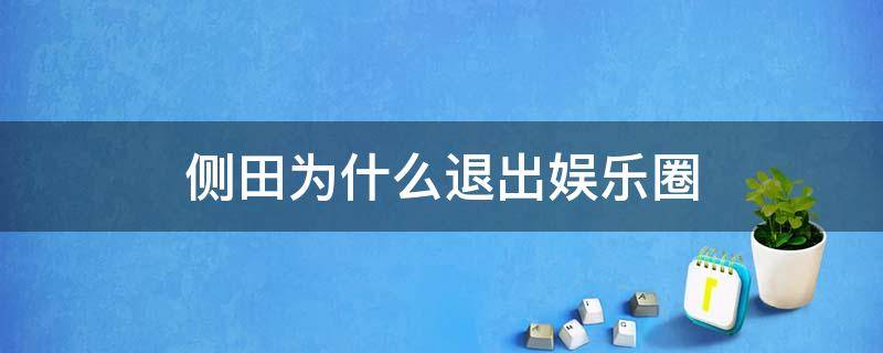 侧田为什么退出娱乐圈（歌手侧田后来为什么不红了）