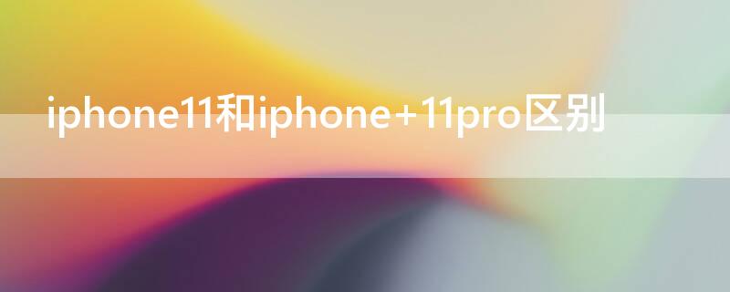 iPhone11和iPhone iphone11和iphone14对比