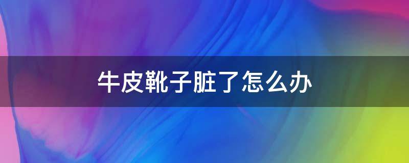 牛皮靴子脏了怎么办 牛皮靴子脏了怎么办啊