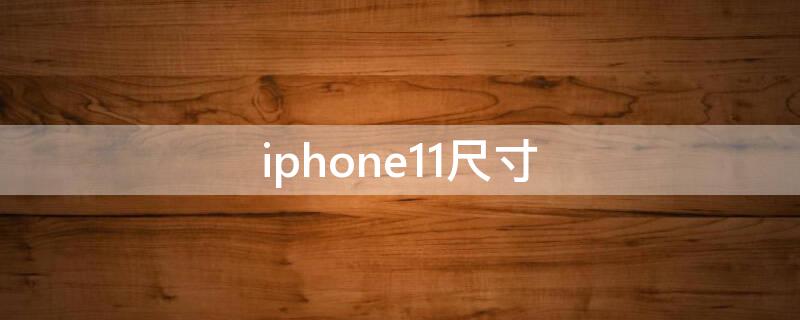 iPhone11尺寸（iphone11尺寸长宽厘米）