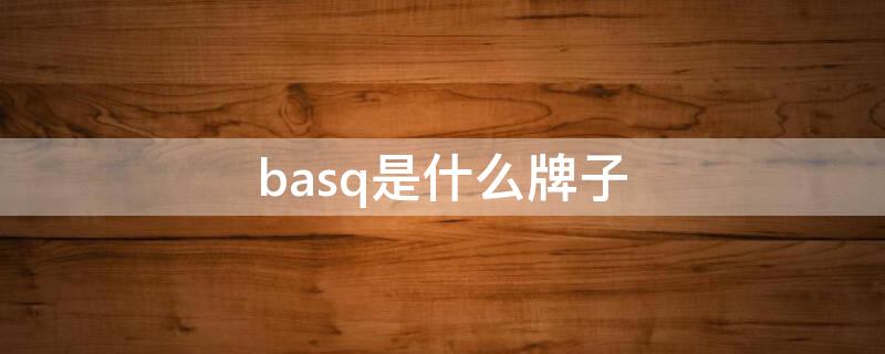 basq是什么牌子 bash是什么品牌