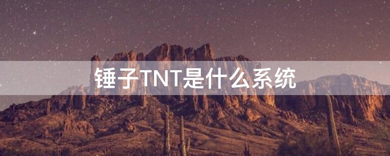 锤子TNT是什么系统（锤子tnt2.0）