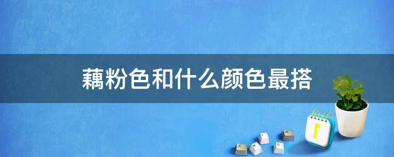 藕粉色和什么颜色最搭 藕粉色和什么颜色最搭配最好看