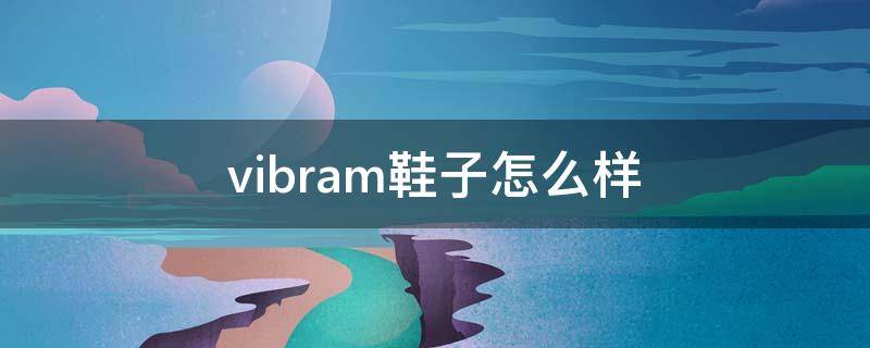 vibram鞋子怎么样 vibram是什么牌子的鞋图片