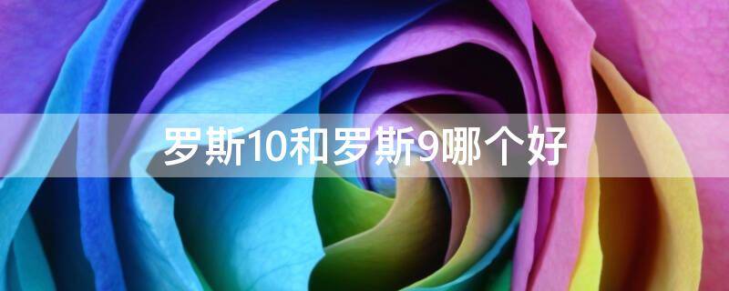 罗斯10和罗斯9哪个好 罗斯9和罗斯11