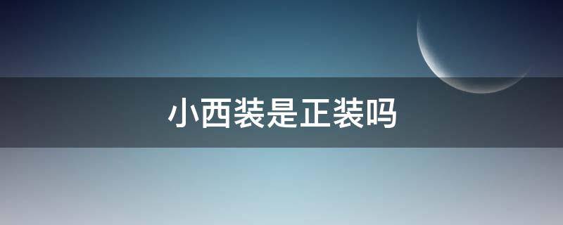 小西装是正装吗 小西装是正装吗图片