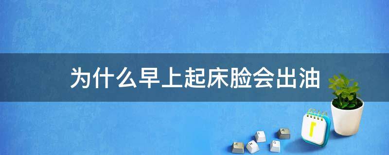 为什么早上起床脸会出油 为什么早上起床脸会出油呢