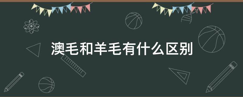 澳毛和羊毛有什么区别（100羊毛和100澳毛哪个好）