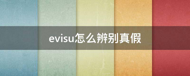 evisu怎么辨别真假 evisu辨别真假 短袖