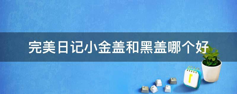 完美日记小金盖和黑盖哪个好 完美日记小金盖和黑盖哪个好用