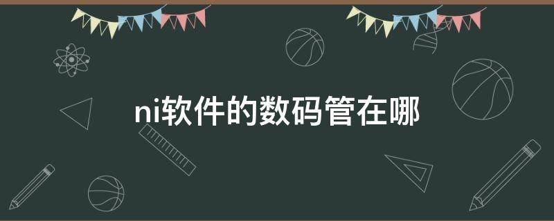 ni软件的数码管在哪 数码管nc