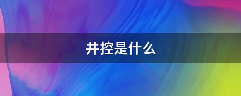 井控是什么（井控是什么的理念）