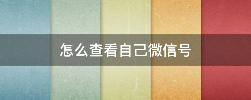 怎么查看自己微信号（怎么查看自己微信号有没有风险）