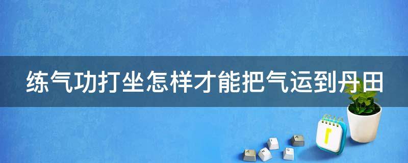 练气功打坐怎样才能把气运到丹田 练气功打坐怎样才能把气运到丹田中