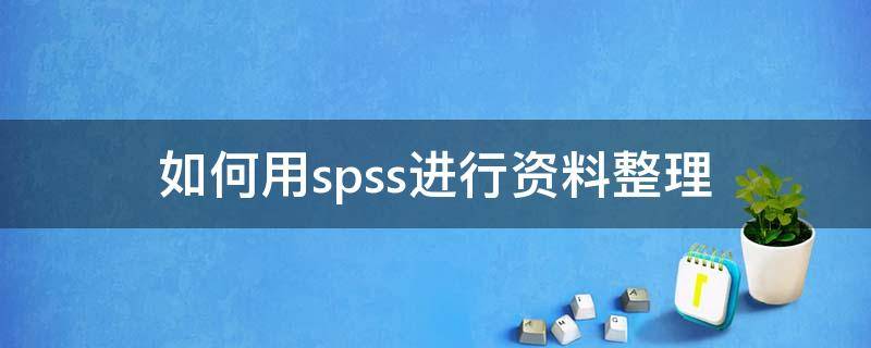 如何用spss进行资料整理（运用spss进行数据整理）