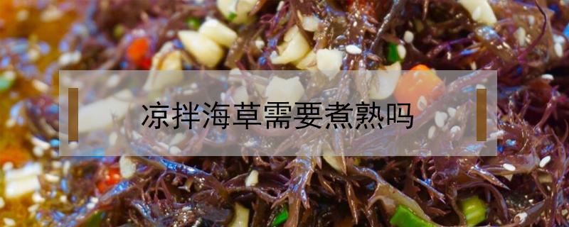 凉拌海草需要煮熟吗（凉拌海草需要煮熟吗窍门）