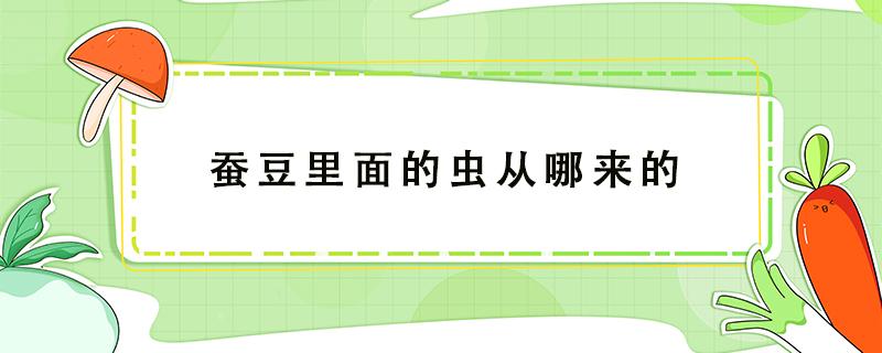 蚕豆里面的虫从哪来的 蚕豆是虫子吗