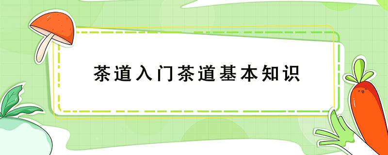 茶道入门茶道基本知识（茶道入门茶道基本礼仪）