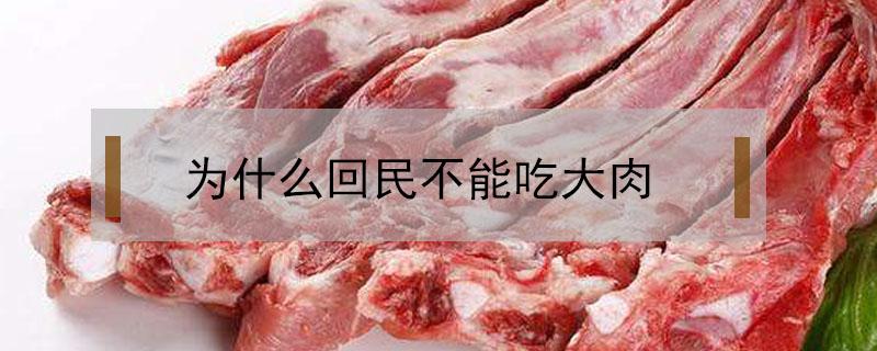 为什么回民不能吃大肉 回民不能吃肉吗